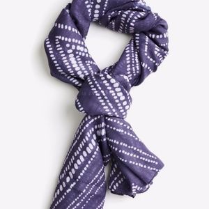 Debbie Martin Navy Diamond Print Scarf